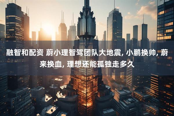 融智和配资 蔚小理智驾团队大地震, 小鹏换帅, 蔚来换血, 理想还能孤独走多久