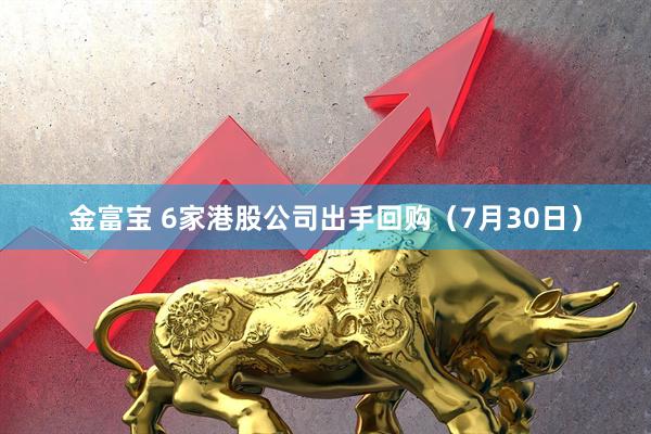 金富宝 6家港股公司出手回购（7月30日）
